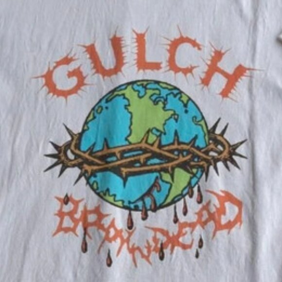 Gulch Brain Dead T-Shirt, Hardcore Punk Graphic Tee, Heavy Metal Streetwear 141 - Picture 2 of 5